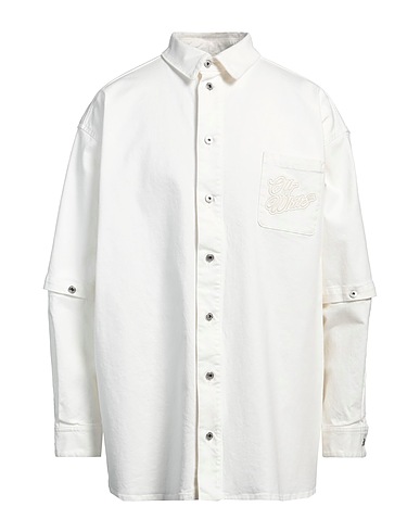OFF-WHITE™ Denim shirt White 98% Cotton, 2% Elastane