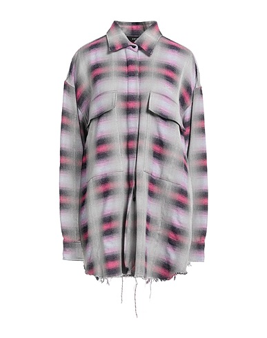 AMIRI Checked shirt Mauve 48% Wool, 40% Viscose, 12% Nylon