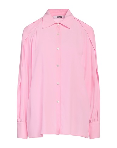 GRIFONI Solid colour shirts & blouses Pink 69% Acetate, 31% Silk