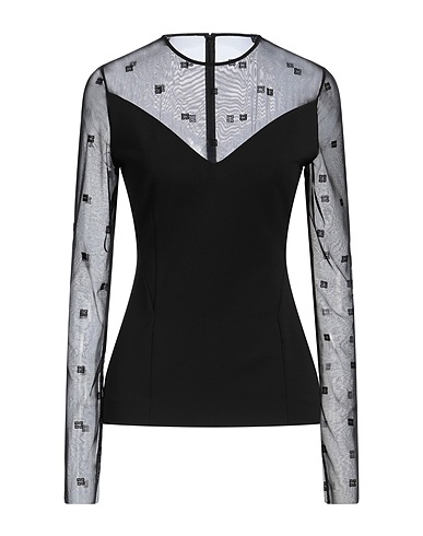GIVENCHY Top Nero 83% Viscosa, 12% Poliammide, 5% Elastan