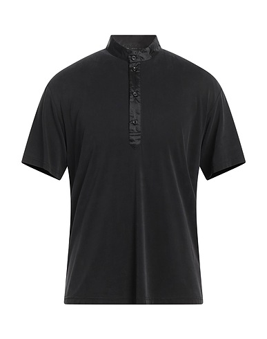 LOW BRAND T-shirt Black 90% Cupro, 10% Elastane