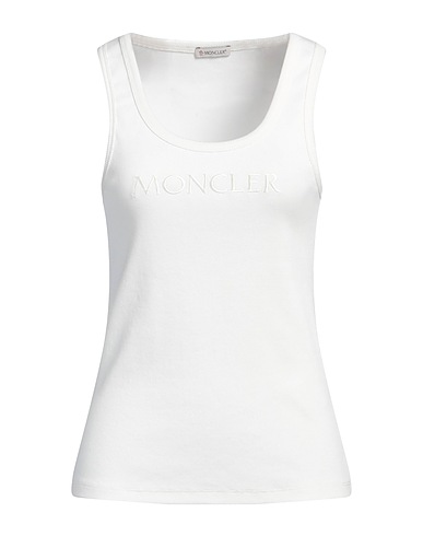 MONCLER Canotta Bianco 98% Cotone, 2% Elastan