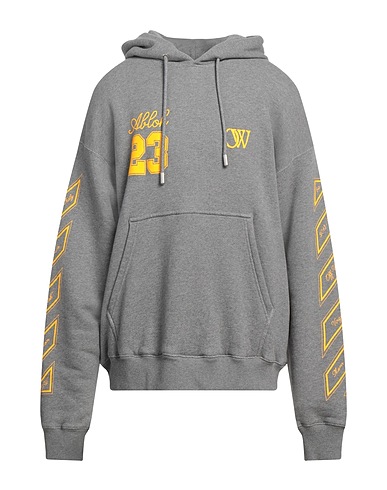 OFF-WHITE™ Hooded sweatshirt Grey 100% Cotton, Elastane