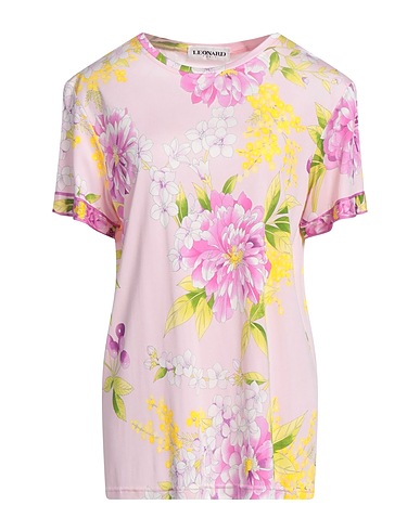 LEONARD Paris T-shirt Light pink 100% Silk