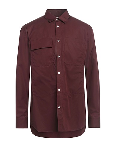 JIL SANDER Camicia tinta unita Prugna 100% Cotone