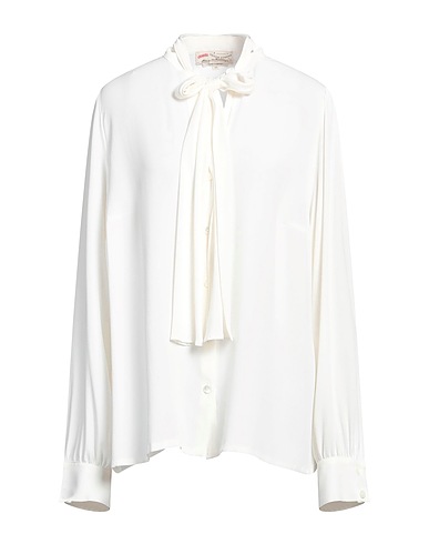 MAISON COMMON Solid colour shirts & blouses Ivory 62% Acetate, 38% Silk