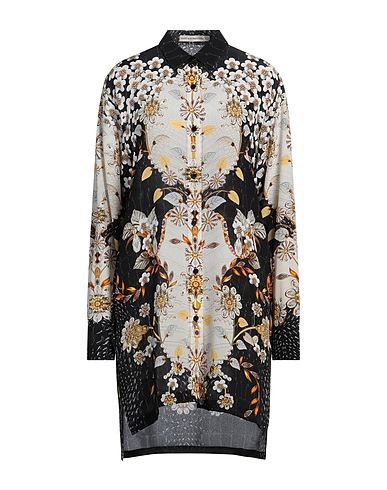 MARY KATRANTZOU Floral shirts & blouses Black 100% Silk