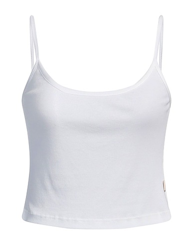 SEMICOUTURE Top Bianco 50% Modal, 50% Cotone