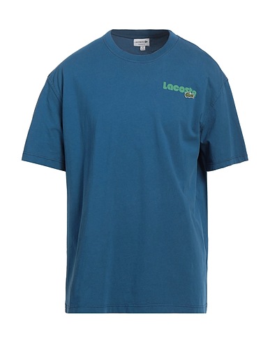 LACOSTE T-shirt Slate blue 100% Cotton