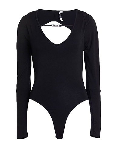 RHUDE TOPWEAR Black 65% Rayon, 30% Nylon, 5% Elastane