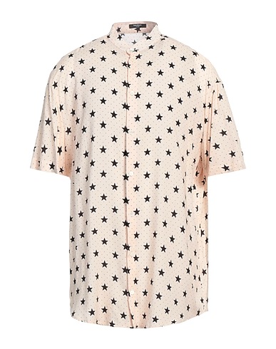 BALMAIN Patterned shirt Cream 100% Viscose