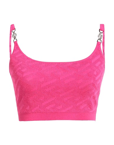 VERSACE Top Fuchsia 92% Viscose, 6% Polyamide, 2% Elastane