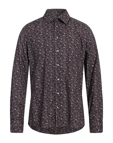 SAND XO Patterned shirt Midnight blue 100% Cotton