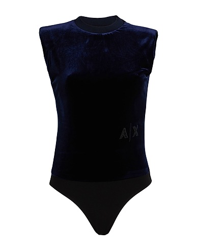 ARMANI EXCHANGE TOPWEAR Midnight blue 90% Polyester, 10% Elastane, Viscose, Polyamide
