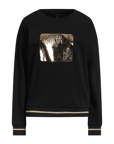 ARMANI EXCHANGE Sweatshirt Schwarz 100% Baumwolle, Polyester, Elastan