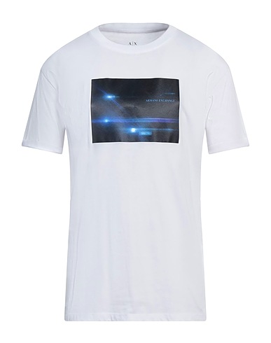 ARMANI EXCHANGE T-shirt White 100% Cotton, Polyester, Elastane