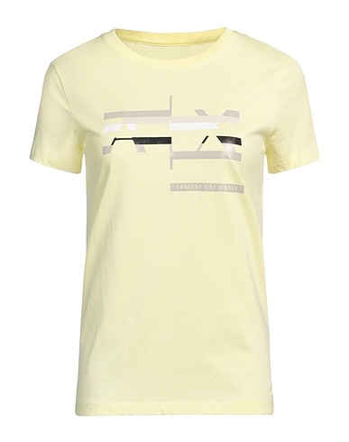 ARMANI EXCHANGE T-shirt Pastel yellow 100% Cotton
