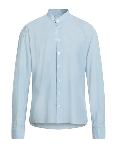 SAND COPENHAGEN Solid color shirt Sky blue 100% Cotton