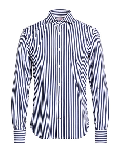 BORSA per PERLIN Camicia a righe Blu navy 100% Cotone