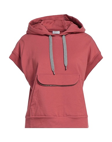 BRUNELLO CUCINELLI Hooded track jacket 98% Cotton, 2% Elastane, Brass