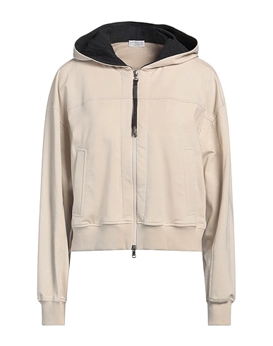 BRUNELLO CUCINELLI Hoodie Beige 98% Baumwolle, 2% Elastan, Messing