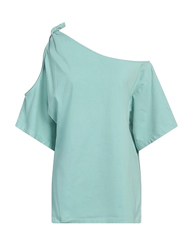 NUDE Off-the-shoulder top Sage green 100% Cotton