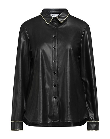 MIKYRI Camicie Nero 50% Poliestere, 50% Poliuretano