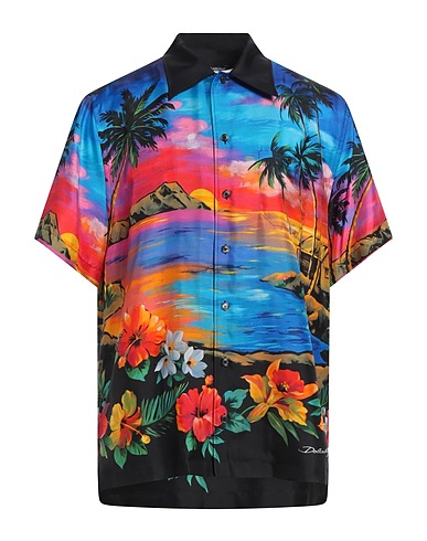 DOLCE&GABBANA Patterned shirt 100% Silk