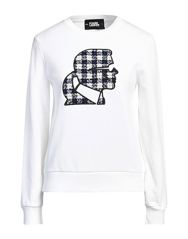 KARL LAGERFELD Sweatshirt Weiß 100% Baumwolle