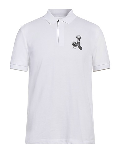 ARMANI EXCHANGE Polo shirt White 100% Cotton