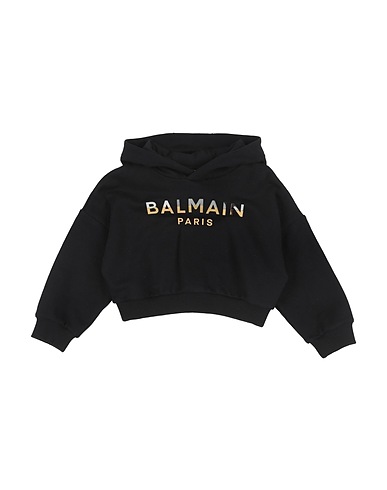 BALMAIN Sweatshirt Black 100% Cotton, Elastane