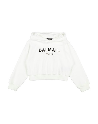 BALMAIN Hooded track jacket  100% Cotton, Elastane