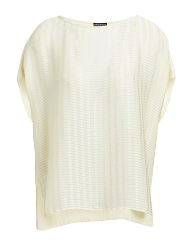 EMPORIO ARMANI Top Pastel yellow 100% Polyester