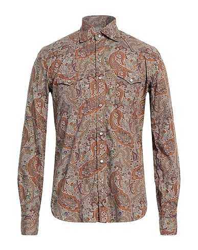 DANDYLIFE by BARBA Napoli Рубашка с рисунком 100% Хлопок