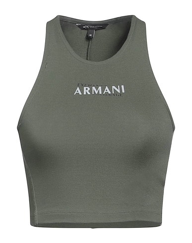 ARMANI EXCHANGE Top Military green 72% Viscose, 21% Polyamide, 7% Elastane