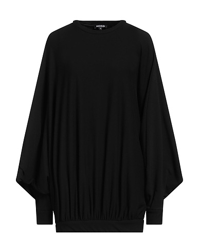 MOSSI Sweatshirt Black 40% Modal, 30% Milk protein fibre, 25% Cotton, 5% Elastane
