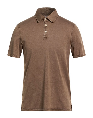 FEDELI 폴로 셔츠 브라운 100% 코튼