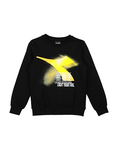 DIADORA Sweatshirt Black 100% Cotton