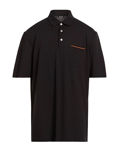 ZEGNA Polo shirt Black 100% Cotton