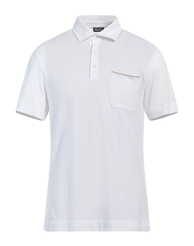 ZEGNA Polo shirt White 100% Cotton