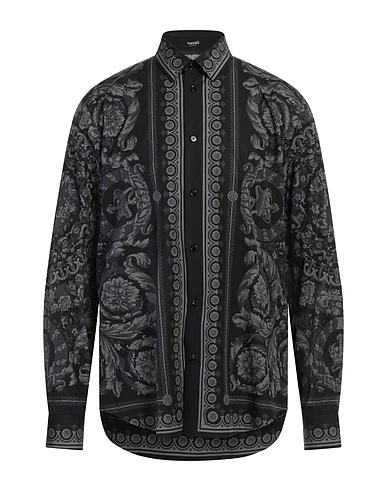 VERSACE TOPS & TEES Black 100% Cotton
