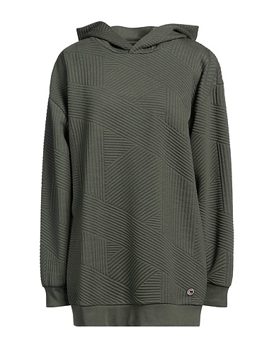 COLMAR Hooded track jacket  Military green 78% Polyester, 20% Viscose, 2% Elastane