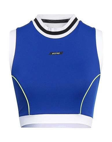 MSGM Top Blue 91% Polyamide, 9% Elastane