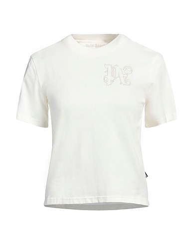 PALM ANGELS T-shirt Avorio 100% Cotone