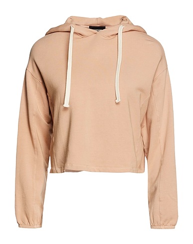 MONROW Hooded sweatshirt Sand 47% Cotton, 47% Modal, 6% Elastane