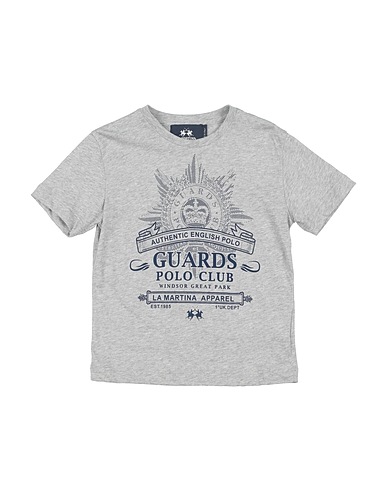 LA MARTINA T-shirt Light grey 100% Cotton