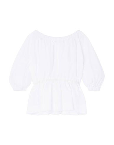 MOLLY GODDARD Top White 100% Nylon, Polyester