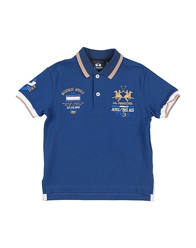 LA MARTINA Polo Blu 95% Cotone, 5% Elastan
