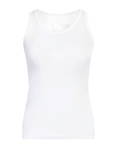 MAISON MARGIELA Canotta Bianco 70% Cotone, 30% Seta