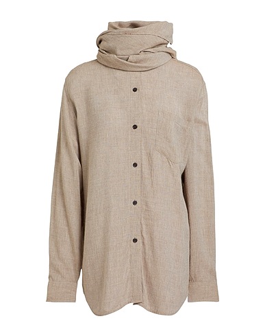 TOTEME Solid colour shirts & blouses Taupe 95% Viscose, 5% Cashmere